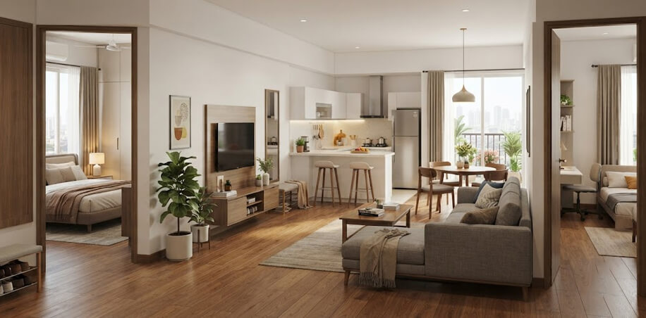 2BHK furnished home